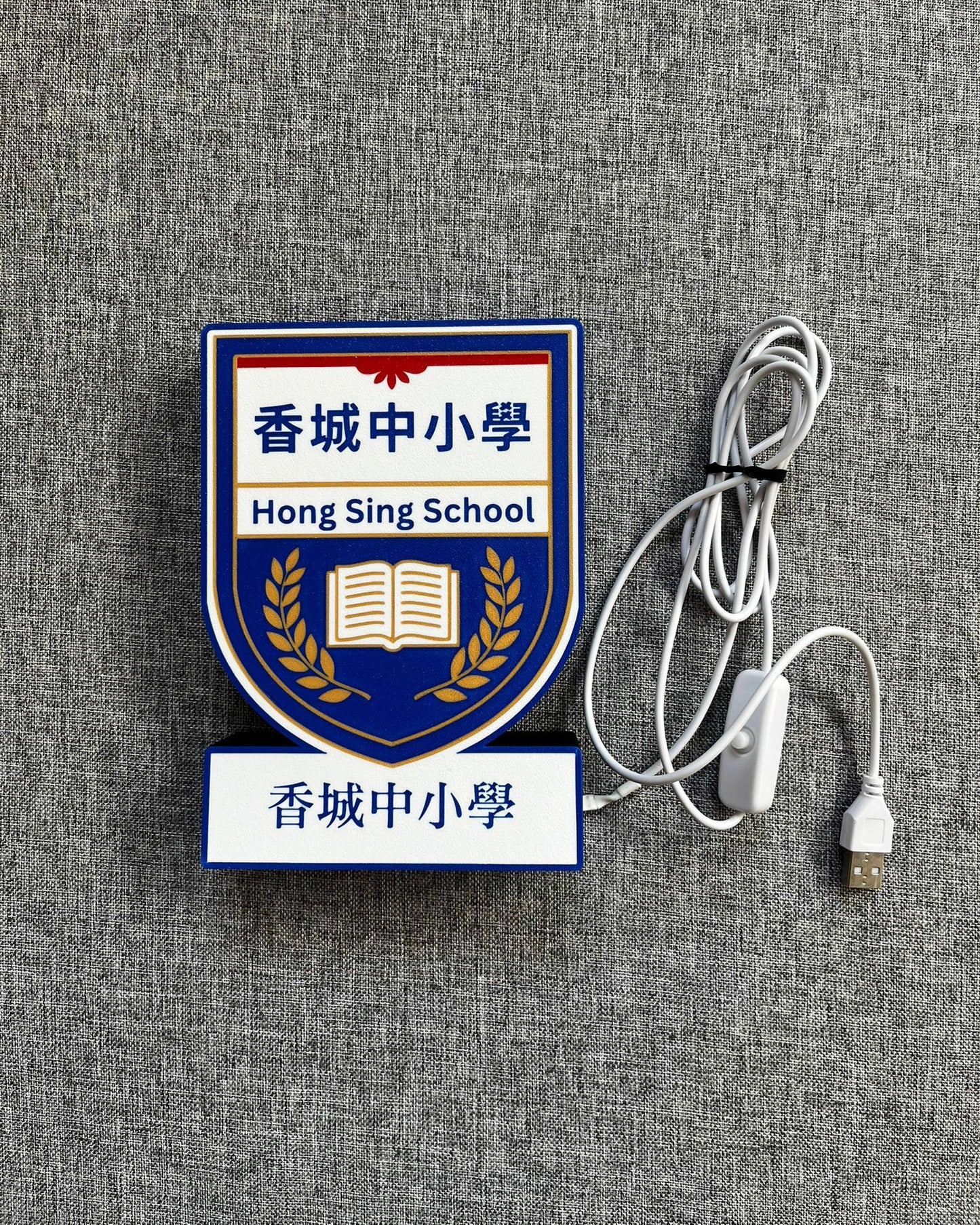 USB 校徽 LED 燈箱
