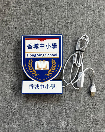 USB 校徽 LED 燈箱