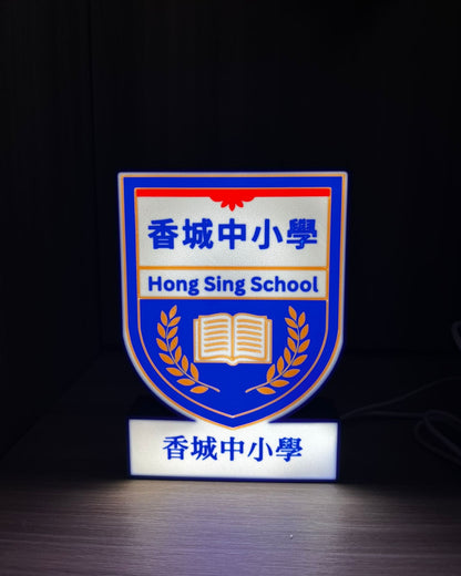 USB 校徽 LED 燈箱