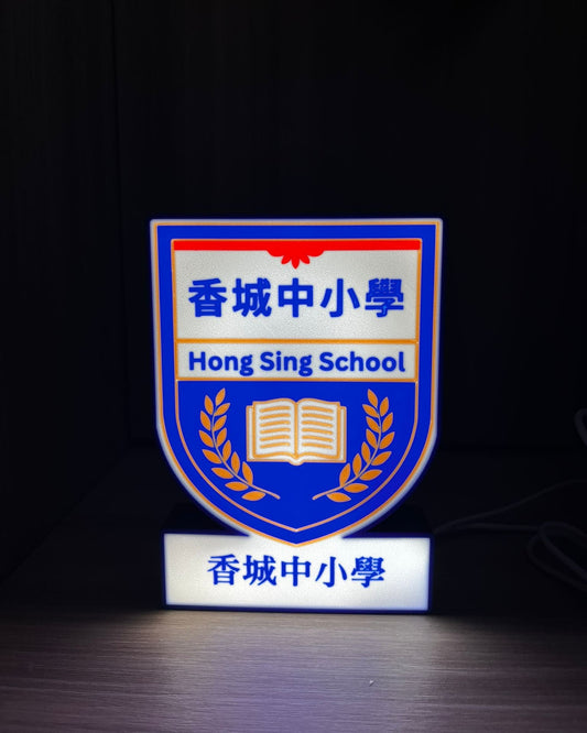 USB 校徽 LED 燈箱